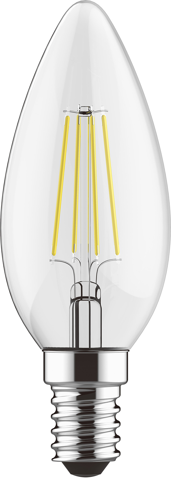 763411232  Value Classic LED Candle E14 Dimmable 4W 4000K 470lm